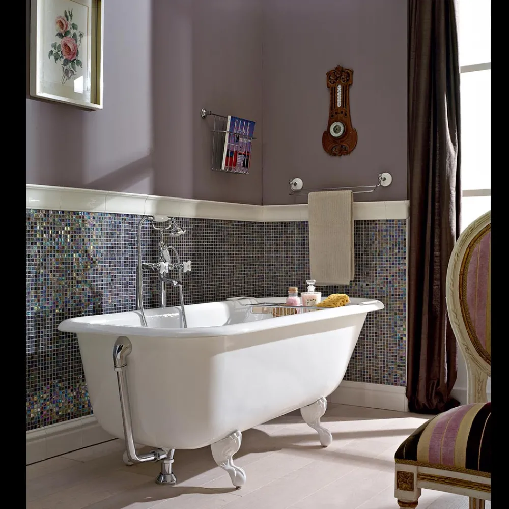 Viadurini Bathroom Freistehende Badewannen-Vintage freistehende Design-Badewanne aus weißem Gusseisen, hergestellt in Italien - Marwa