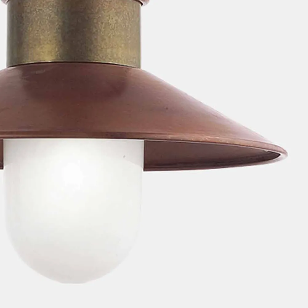 Il Fanale Pendelleuchten Vintage-Vintage Hängelampe aus Messing und Kupfer mit Kette - Borgo von