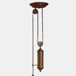 Il Fanale Pendelleuchten Vintage-Vintage Hängelampe Up and Down Messing und Muranoglas - Country von