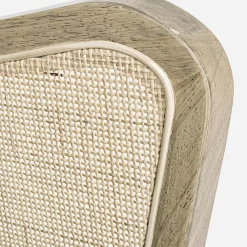 Viadurini Living Klassische Sessel-Vintage Holzsessel mit Rattan und Polyester Armlehnen - Ludovica