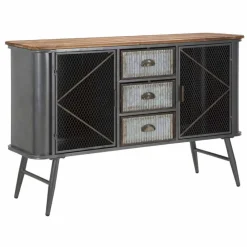 Viadurini Living Sideboards-Vintage Industrial Design Wohnzimmer Sideboard aus Eisen und Holz - Akimi
