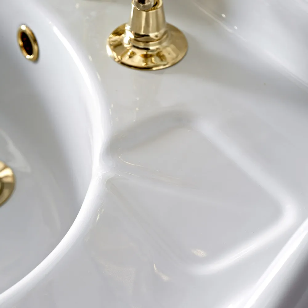 Viadurini Bathroom Vintage Waschbecken|Keramikwaschbecken-Vintage Keramik Badezimmer Konsole auf Colonna, Made in Italy - Paulina