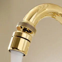 Viadurini Bathroom Bidetarmaturen-Vintage 3-Loch-Bidetarmaturen aus Vintage-Messing Made in Italy - Ursula