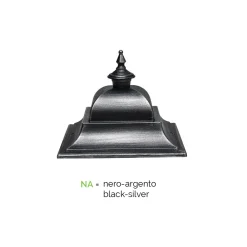 Viadurini Lighting Gartenlampion-Vintage Steh-Gartenlampe aus Aluminium, hergestellt in Italien – Bonaria