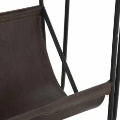 Viadurini Living Moderne Couchtische-Vintage Zeitungstisch aus Eisen und Kunstleder - Merica