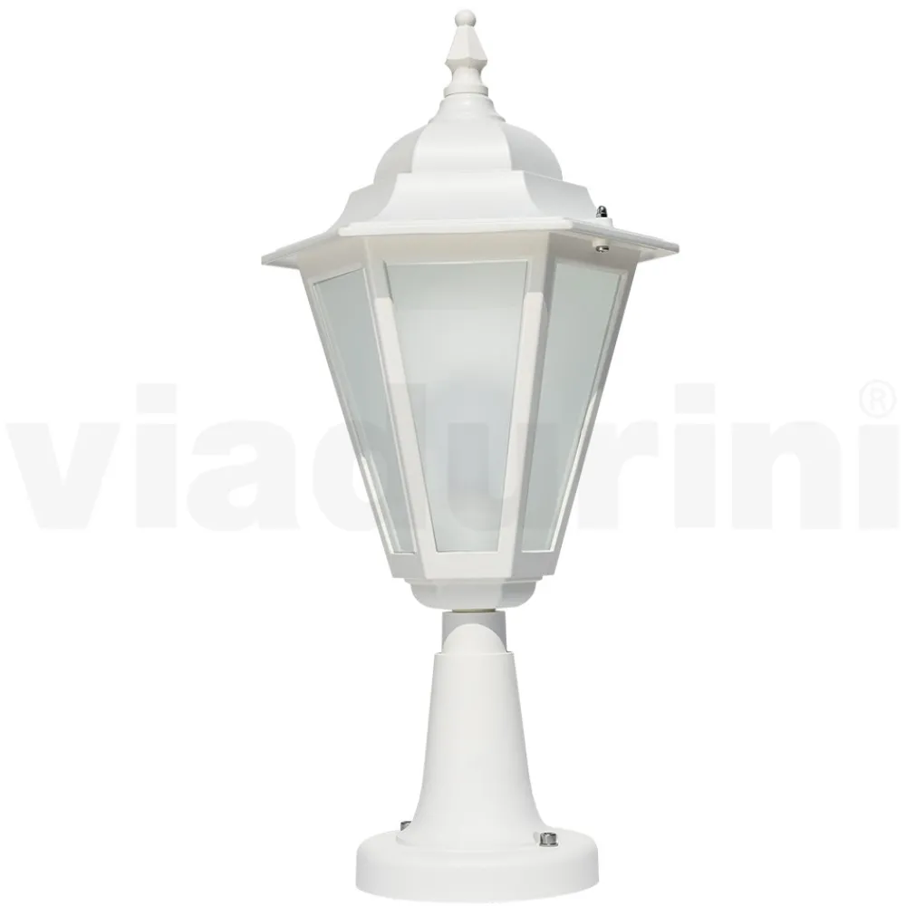 Viadurini Lighting Gartenlampion-Vintage-Außenlampe aus weißem Aluminium, hergestellt in Italien – Terella