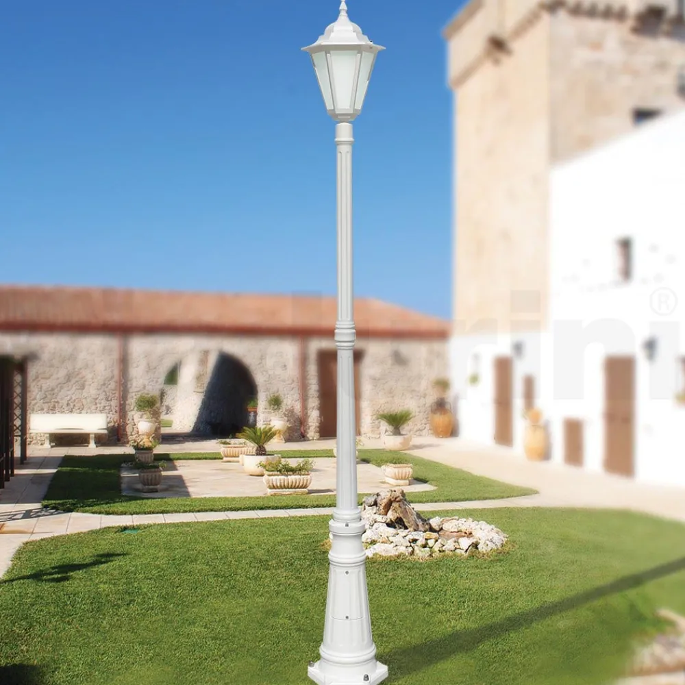 Viadurini Lighting Gartenlampion-Vintage-Außenlampe aus weißem Aluminium, hergestellt in Italien – Terella