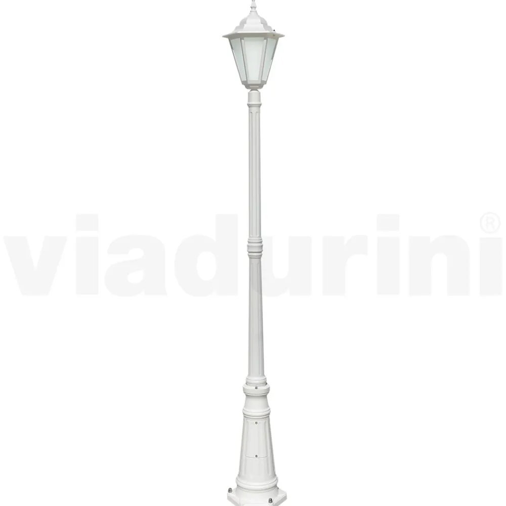 Viadurini Lighting Gartenlampion-Vintage-Außenlampe aus weißem Aluminium, hergestellt in Italien – Terella