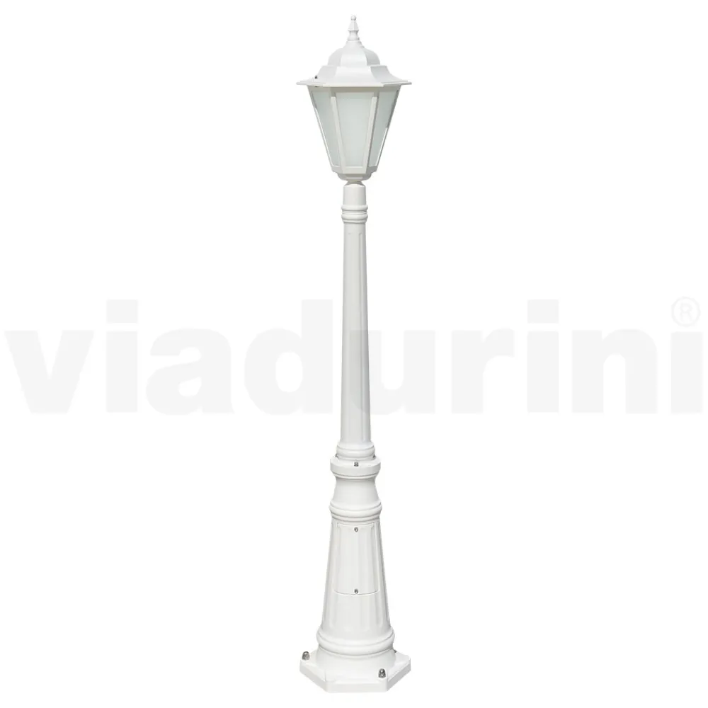 Viadurini Lighting Gartenlampion-Vintage-Außenlampe aus weißem Aluminium, hergestellt in Italien – Terella