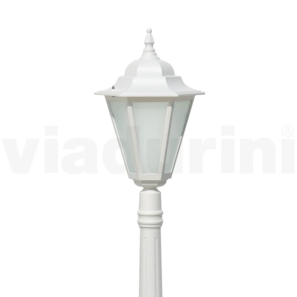 Viadurini Lighting Gartenlampion-Vintage-Außenlampe aus weißem Aluminium, hergestellt in Italien – Terella