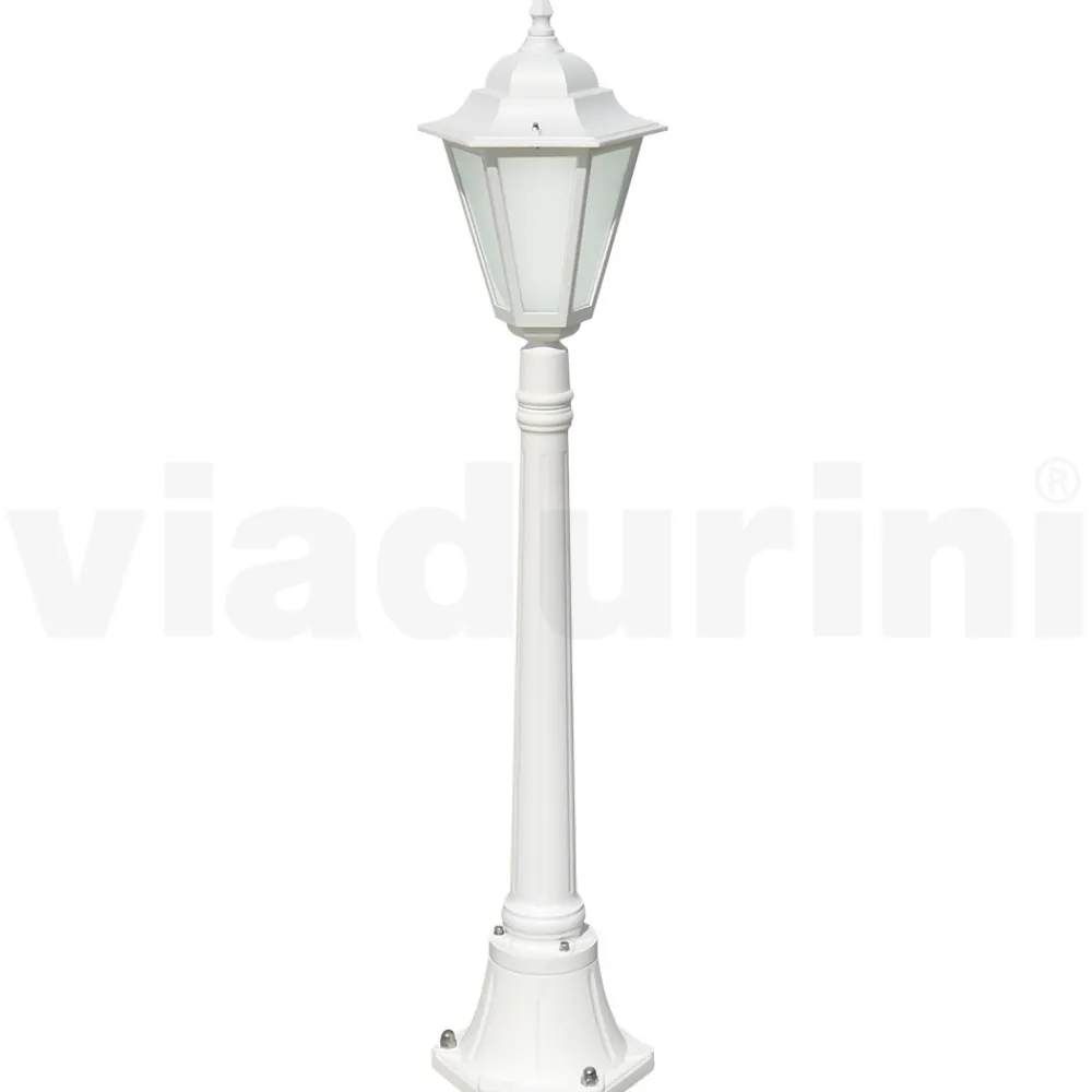 Viadurini Lighting Gartenlampion-Vintage-Außenlampe aus weißem Aluminium, hergestellt in Italien – Terella