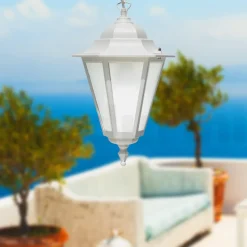 Viadurini Lighting Gartenlaternen-Vintage-Außenlaterne aus weißem Aluminium, hergestellt in Italien – Terella