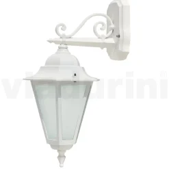 Viadurini Lighting Garten-Wandlampen-Vintage-Außenwandleuchte aus weißem Aluminium, hergestellt in Italien – Terella