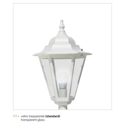 Viadurini Lighting Garten-Wandlampen-Vintage-Außenwandleuchte aus weißem Aluminium, hergestellt in Italien – Terella