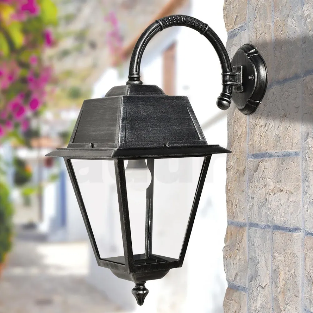 Viadurini Lighting Garten-Wandlampen-Vintage-Außenwandleuchte aus Aluminium, hergestellt in Italien – Doroty