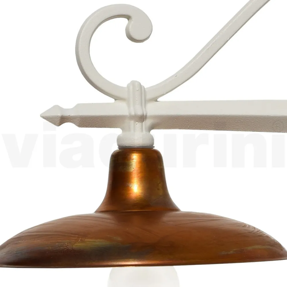 Viadurini Lighting Garten-Wandlampen-Vintage-Außenwandleuchte aus Aluminium und Messing, hergestellt in Italien – Adela