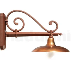 Viadurini Lighting Garten-Wandlampen-Vintage-Außenwandleuchte aus Aluminium und Messing, hergestellt in Italien – Adela