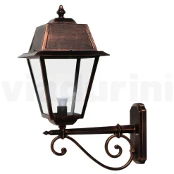 Viadurini Lighting Garten-Wandlampen-Vintage-Außenwandleuchte aus Aluminium und Glas, hergestellt in Italien – Doroty