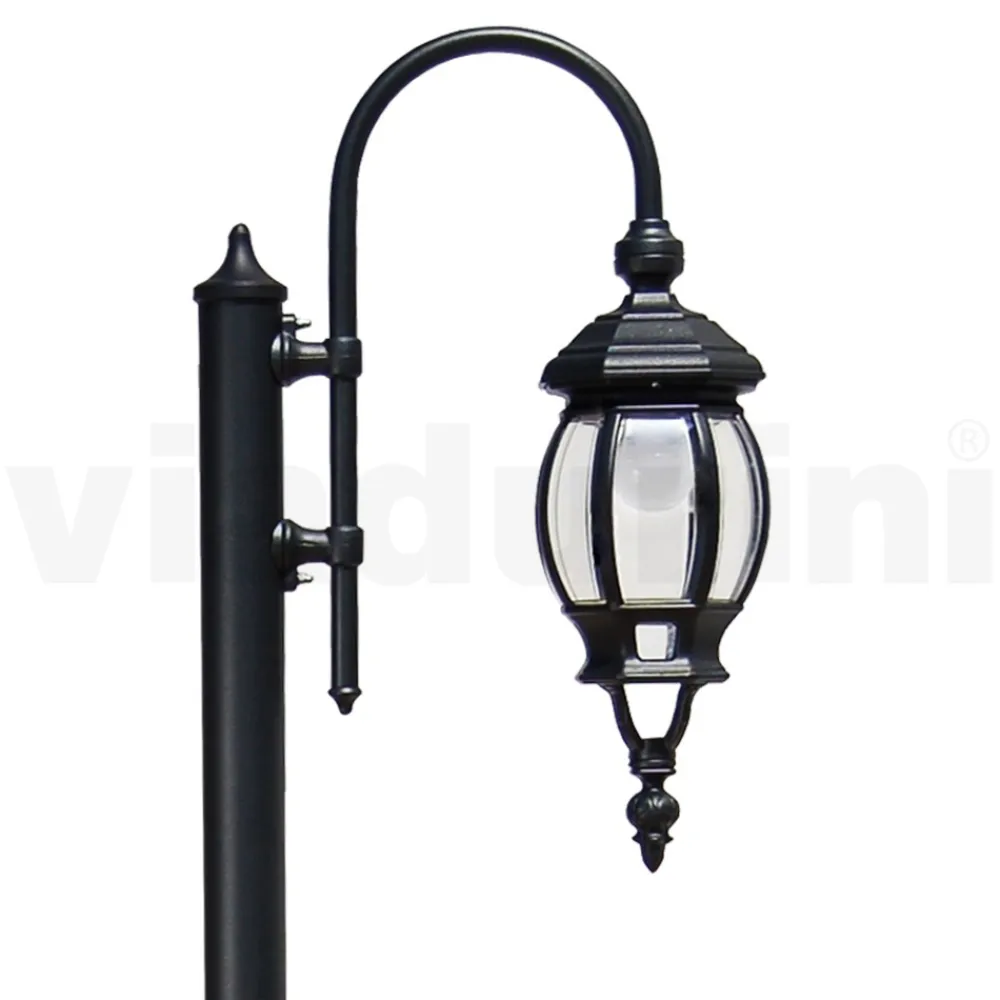 Viadurini Lighting Gartenlampion-Vintage-Gartenlampe aus anthrazitfarbenem Aluminium, hergestellt in Italien – Empire