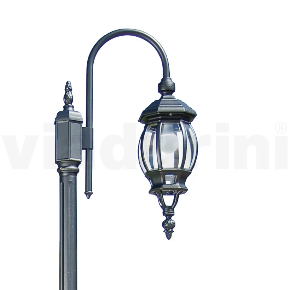 Viadurini Lighting Gartenlampion-Vintage-Gartenlampe aus anthrazitfarbenem Aluminium, hergestellt in Italien – Empire