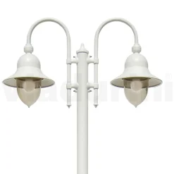 Viadurini Lighting Gartenlampion-Vintage-Gartenlampe mit 2 Lichtern aus Aluminium, hergestellt in Italien – Cassandra