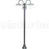 Viadurini Lighting Gartenlampion-Vintage-Gartenlampe mit 2 Lichtern aus Aluminium, hergestellt in Italien – Belen