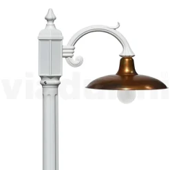 Viadurini Lighting Gartenlampion-Vintage-Lampe aus Aluminium mit Diffusor aus Messing, hergestellt in Italien – Adela