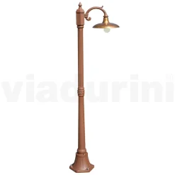 Viadurini Lighting Gartenlampion-Vintage-Lampe aus Aluminium mit Diffusor aus Messing, hergestellt in Italien – Adela