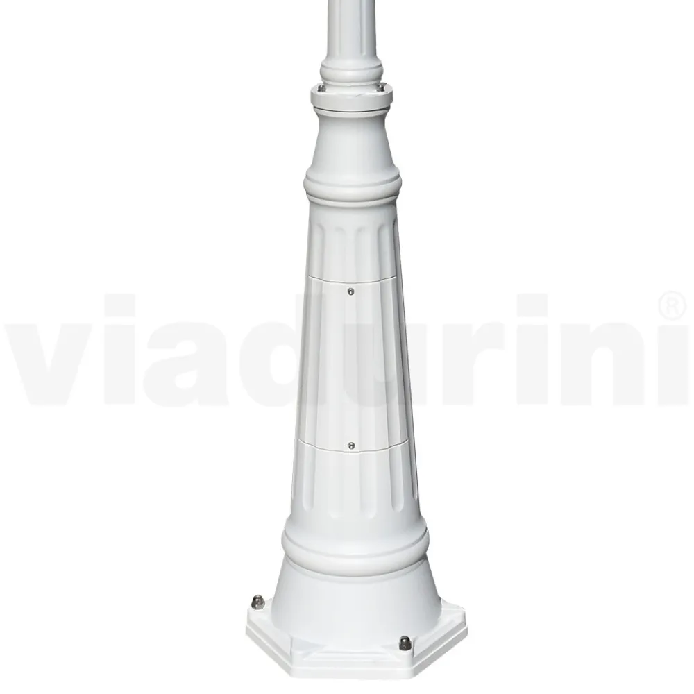 Viadurini Lighting Gartenlampion-Vintage-Lampe mit 3 Lichtern aus Aluminium und Messing, hergestellt in Italien – Adela