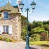 Viadurini Lighting Gartenlampion-Vintage-Laternenpfahl mit 2 Lichtern aus Aluminium und Glas, hergestellt in Italien – Doroty