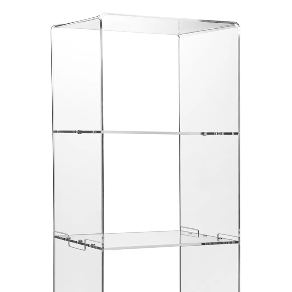 Viadurini Living Vitrinen-Vitrine aus transparentem Plexiglas im italienischen Design mit 4 Regalen - Raganella