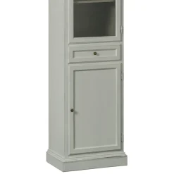 Viadurini Classic Vitrinen-Vitrine mit 1 Glastür, 1 Schublade und 1 Holztür Made in Italy – Camene