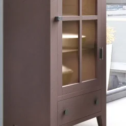 Viadurini Living Vitrinen|Esstische Nach Mass-Vitrine Wohnzimmer aus massivem Tannenholz, vollständig in Italien hergestellt - Pascual