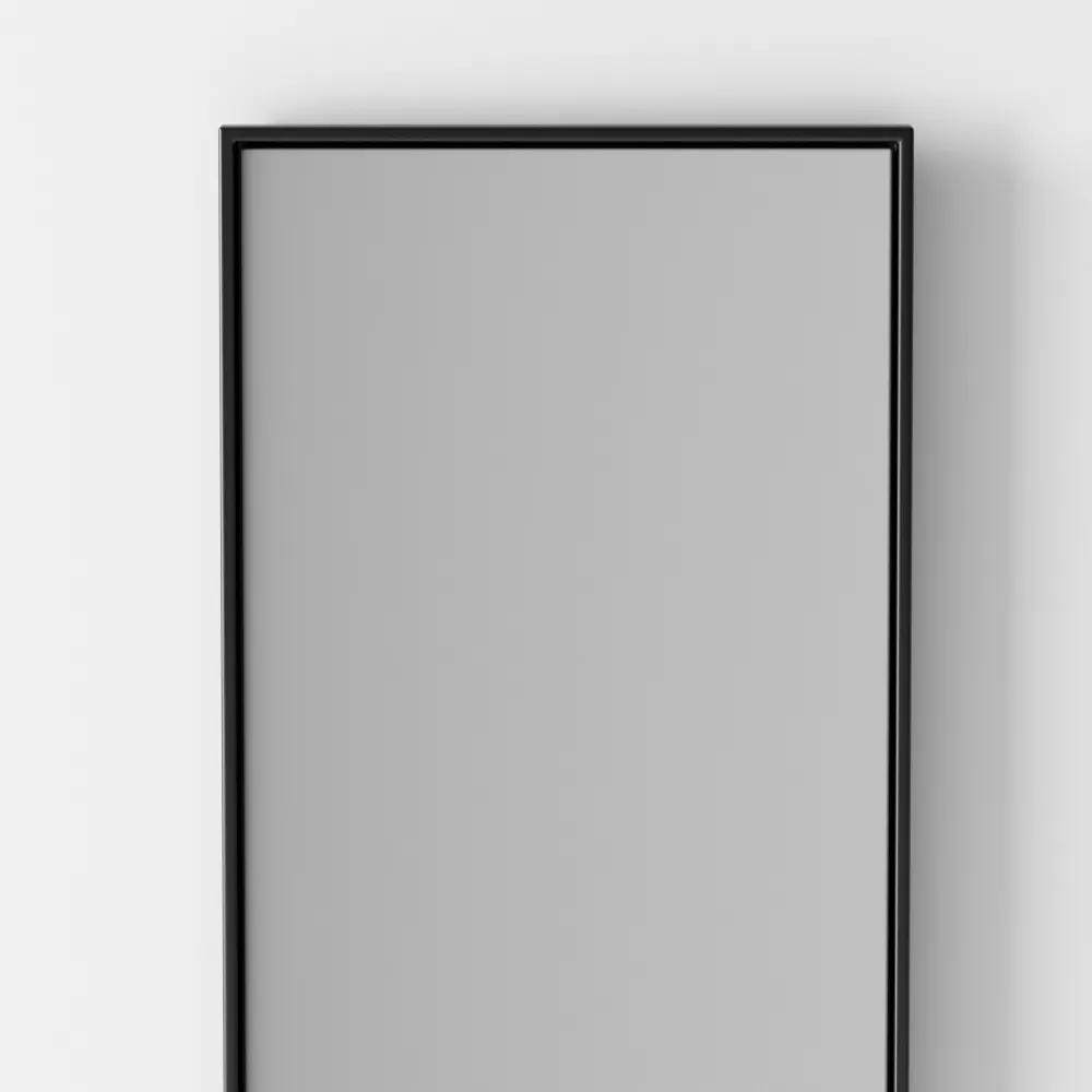 Viadurini Bathroom Wandspiegel-Von hinten beleuchteter rechteckiger Wandspiegel mit schwarzem Rahmen, hergestellt in Italien – Riflessi