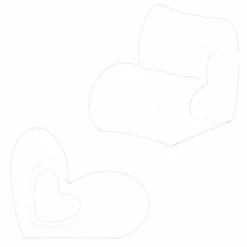 Vondom Sessel Kunststoff-Agatha Gartenstuhl aus buntem Polyethylen, modernes Design