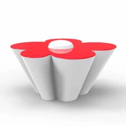 Vondom Garten Beistelltisch-Agatha Outdoor Couchtisch aus Polyethylen, modernes Design