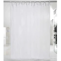 Viadurini Textile Leinenvorhänge-Vorhang aus leichtem weißem oder Retro-Leinen und Organza mit luxuriösen Schnürsenkeln - Karnak