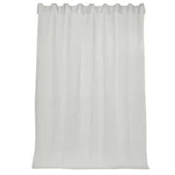 Viadurini Textile Leinenvorhänge-Vorhang aus leichtem weißem oder Retro-Leinen und Organza mit luxuriösen Schnürsenkeln - Karnak