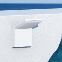 Viadurini Lighting Garten-Wandlampen-18W LED Flutlicht Außenwandleuchte aus weißem oder schwarzem Aluminium - Nerea