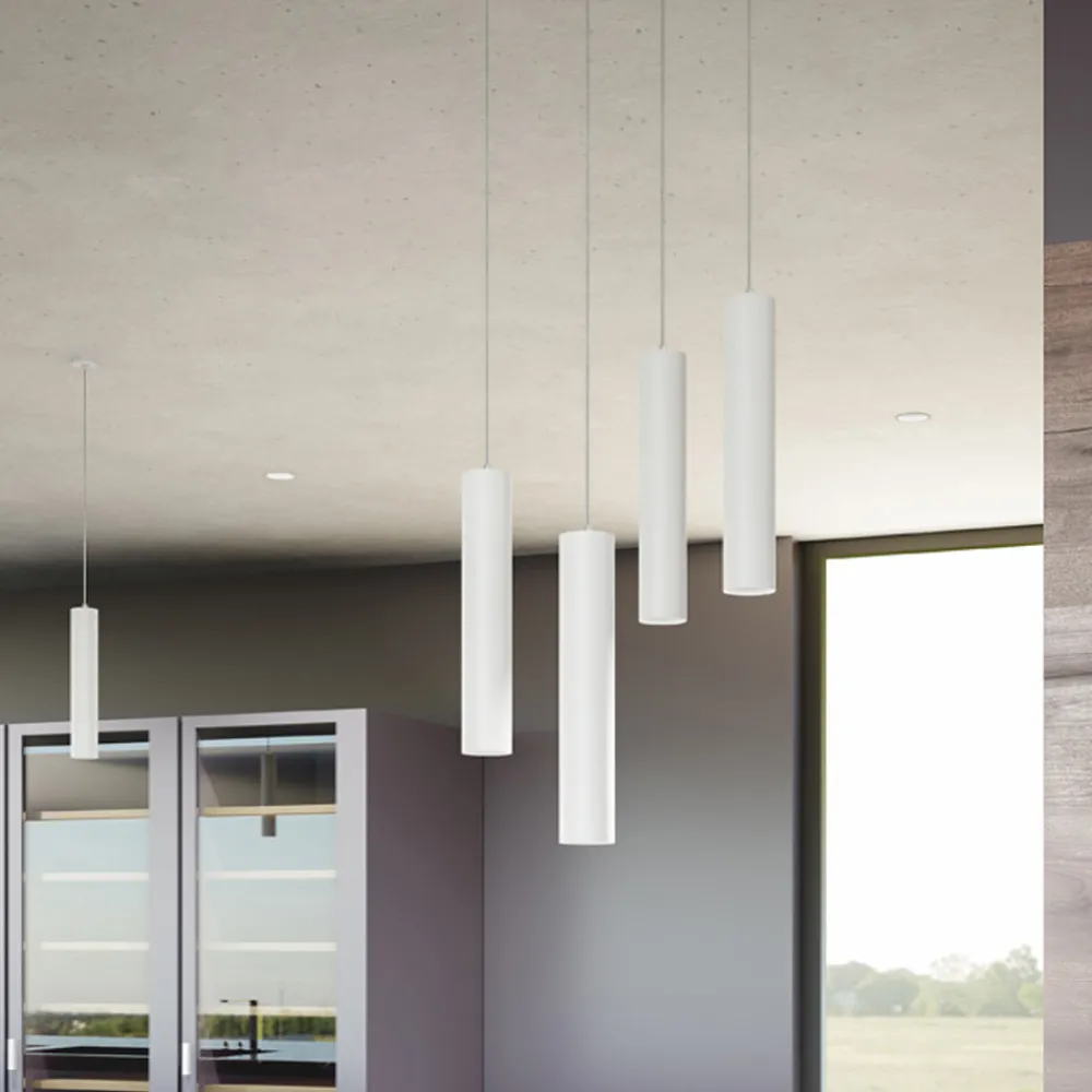 Viadurini Lighting Moderne Pendelleuchten-7W Led Pendelleuchte aus weißem oder schwarzem Aluminium Einbauleuchte - Rebolla