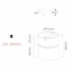 Viadurini Lighting Moderne Wandleuchten-7W Runde LED-Wand- oder Deckenleuchte aus Aluminium - China