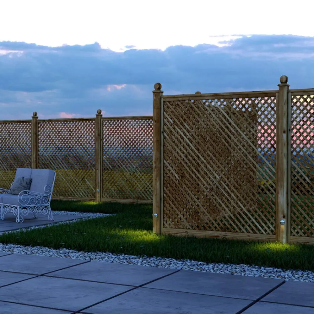 Viadurini Lighting Gartenlampion-2W Runder LED-Strahler für den Außenbereich aus Edelstahl, 4 Stück - Mayor