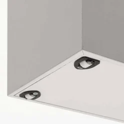 Viadurini Living Ausziehbarer Konsolentisch-Wagen für Einlegeplatten weiß offenporig Columbus