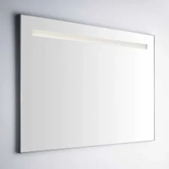 Viadurini Bathroom Badspiegel-Wand Badezimmerspiegel mit Rahmen aus ähnlichem Aluminium Made in Italy - Tobi