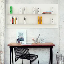 Mabele Moderne Design Bücherregale-Wand Bücherschrank vom Design Maße 186x86 , modell Skyline, handgefertigt