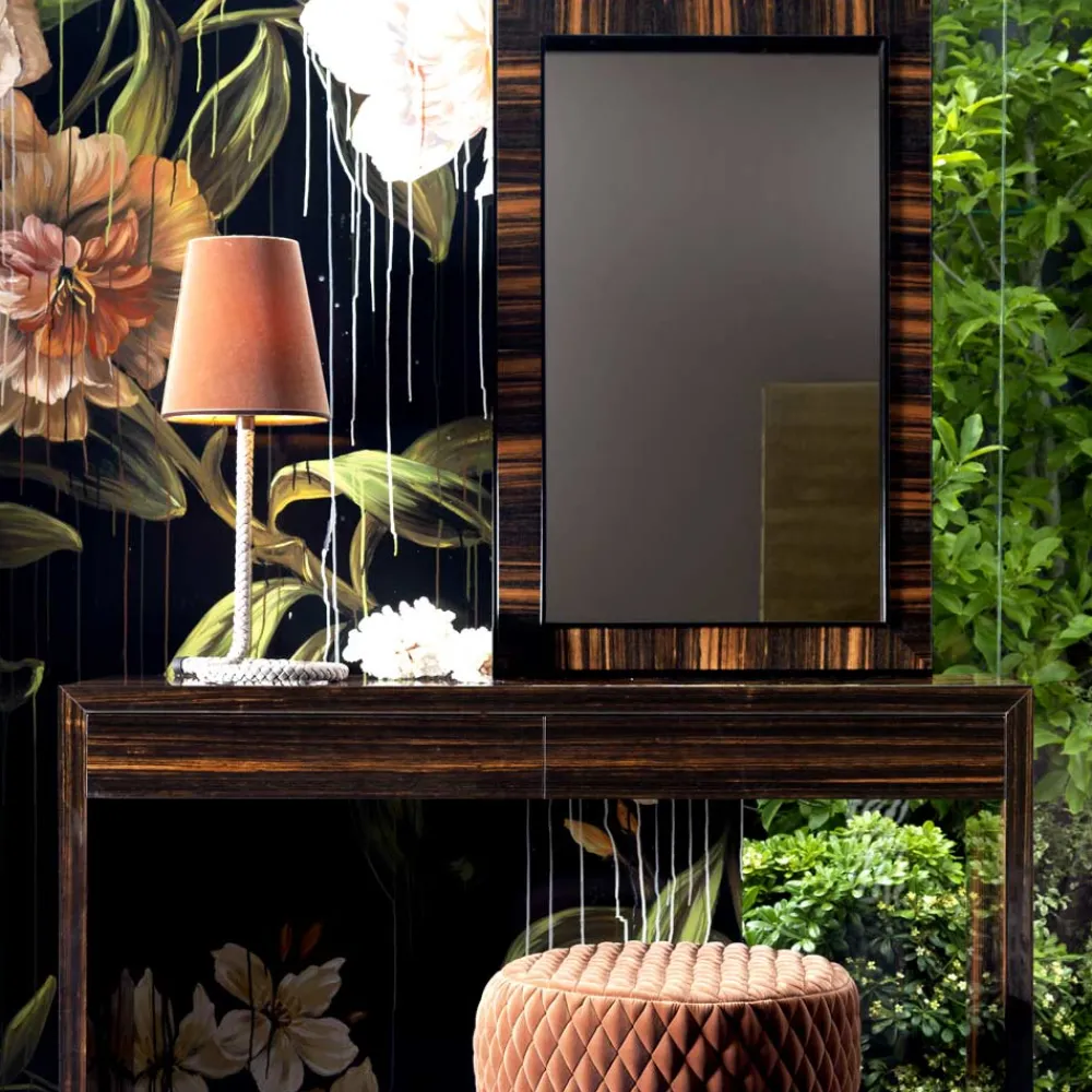 Grilli Standspiegel|Wandspiegel-Wand- Bodenspiegel aus Ebenholz Zarafa in Italien hergestellt