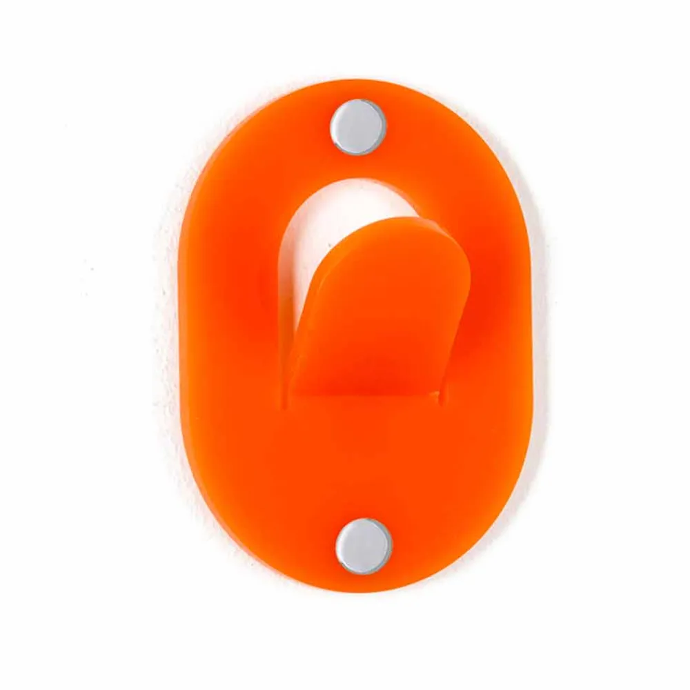 Viadurini Decor Wandgarderobe-Wand Kleiderbügel aus farbigem Plexiglas 5 Stück Clip Design - Freddie