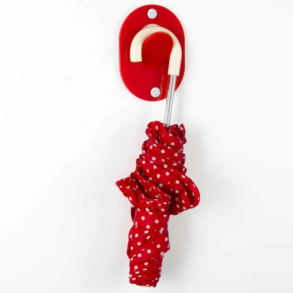 Viadurini Decor Wandgarderobe-Wand Kleiderbügel aus farbigem Plexiglas 5 Stück Clip Design - Freddie