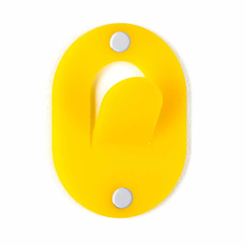 Viadurini Decor Wandgarderobe-Wand Kleiderbügel aus farbigem Plexiglas 5 Stück Clip Design - Freddie