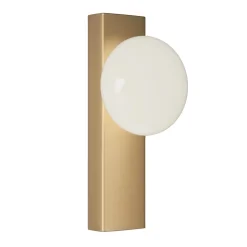 Viadurini Lighting Moderne Wandleuchten-Wand- oder Deckenleuchte aus Aluminium und weißem mundgeblasenem Glas - Alma